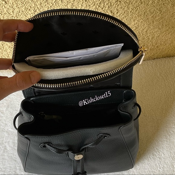 SOLD! NWT Kate Spade Leila Medium Leather Flap Backpack - Picture 13 of 17
